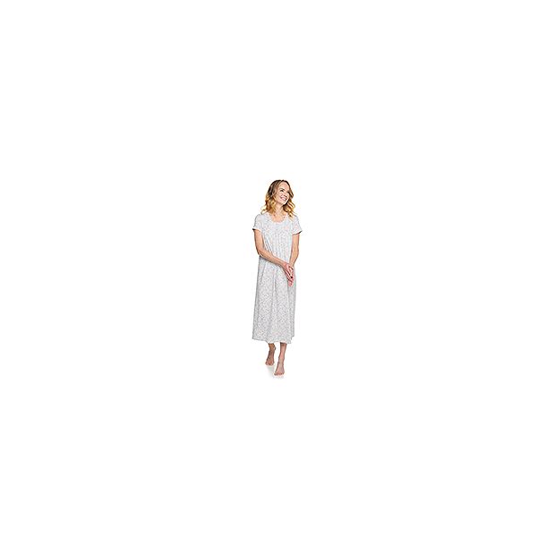 Petite Croft & Barrow® Short Sleeve Henley Nightgown
