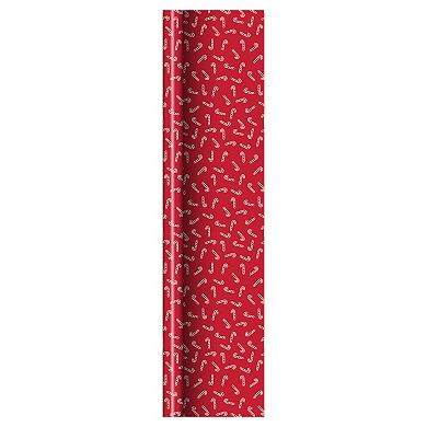 Plusmark Christmas Wrapping Paper with Gridlines Single Roll Assortment