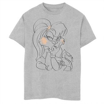 Boys 8-20 Looney Tunes Lola Bunny Sketch Portrait Graphic Tee