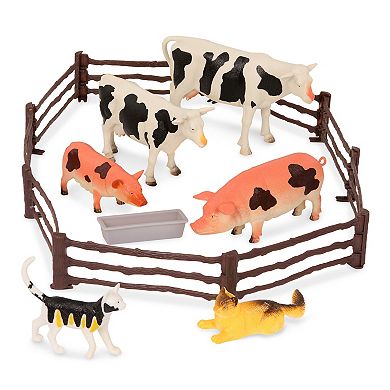 Terra by Battat Country World Farm Animals and Accessories Figure Set