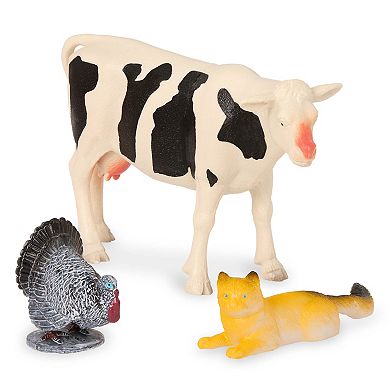 Terra by Battat Country World Farm Animals and Accessories Figure Set