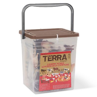 Terra by Battat Country World Farm Animals and Accessories Figure Set