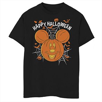 Disney's Mickey & Friends Boys 8-20 Mickey Pumpkin Happy Halloween Graphic Tee