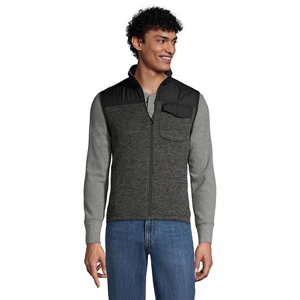 Men s Lands End Hybrid Fleece Vest