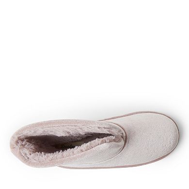 Dearfoams Sara Shiny Velour Women's Bootie Slippers