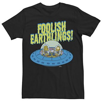 Men's The Simpsons Kang & Kodos Foolish Earthlings Tee