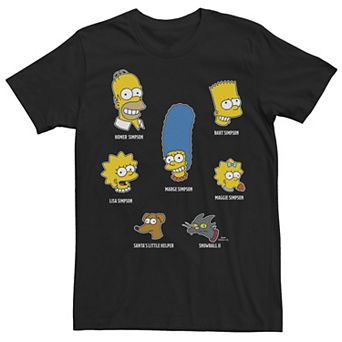 Men's The Simpsons Family Faces Tee