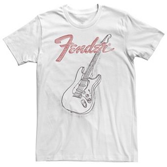 Big & Tall Fender Stratocaster Sketch Portrait Tee