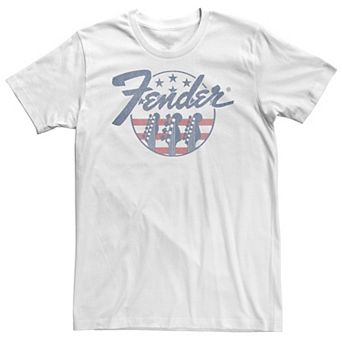 Big & Tall Fender Guitars & Stripes Circle Logo Tee