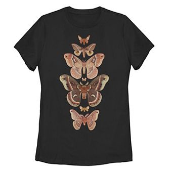 Juniors' Fifth Sun Moth Portrait Stack Graphic Tee
