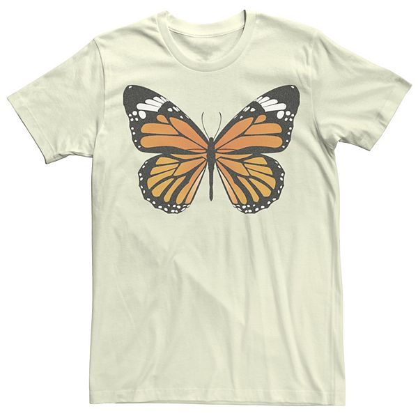 Juniors' Monarch Butterfly Large Portrait Boyfriend Tee