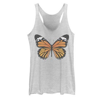 Juniors' Monarch Butterfly Large Portrait Tank Top