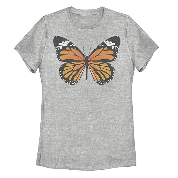 Juniors' Monarch Butterfly Large Portrait Tee