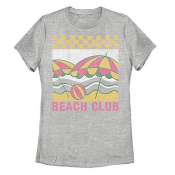 Juniors' Beach Club 90's Style Portrait Tee