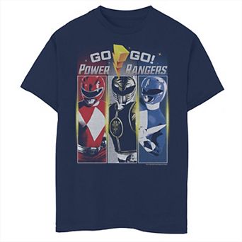 Boys 8-20 Power Rangers Red White & Blue Ranger Americana Panels Graphic Tee