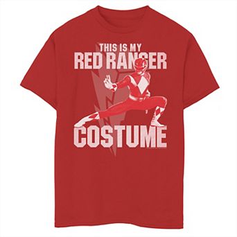 Boys 8-20 Power Rangers Red Ranger Halloween Costume Graphic Tee