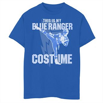 Boys 8-20 Power Rangers Blue Ranger Halloween Costume Graphic Tee
