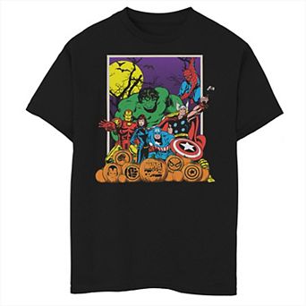 Boys 8-20 Marvel Heroes Pumpkin Patch Classic Retro Graphic Tee