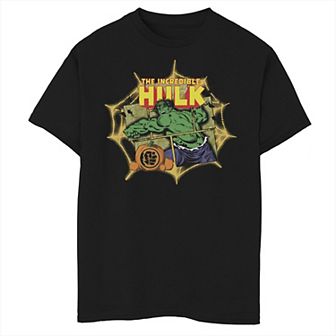 Boys 8-20 Marvel The Incredible Hulk Comic Panels Halloween Graphic Tee
