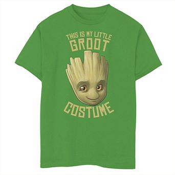 Boys 8-20 Marvel Guardians Of The Galaxy This Is My Little Groot Costume Halloween Graphic Tee