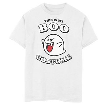 Boys 6-20 Nintendo Super Mario This Is My Boo Costume Graphic Tee