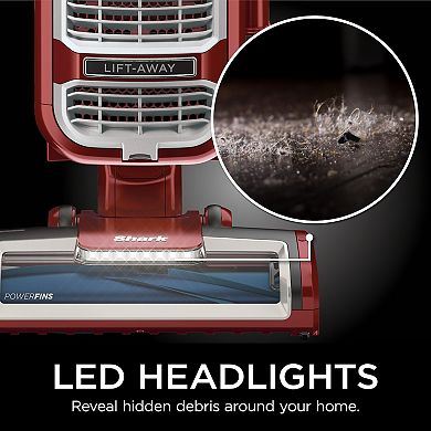 Shark® Rotator® Lift-Away® Upright Vacuum with PowerFins® Self-Cleaning Brushroll, Anti-Allergen Complete Seal Technology®, HEPA Filtration, Swivel Steering, and LED Headlights, ZD402