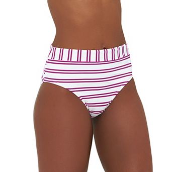 Women's Freshwater Banded High-Waist Swim Bottoms