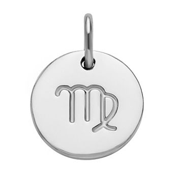 PRIMROSE Sterling Silver Etched Zodiac Disc Charm
