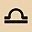 Gold Tone Libra