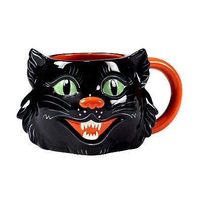 Certified International Scaredy Cat 4-pc. 3D Mug Set