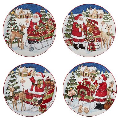 Certified International Santa's Workshop 16-pc. Dinnerware Set