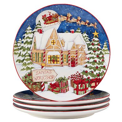 Certified International Santa's Workshop 16-pc. Dinnerware Set