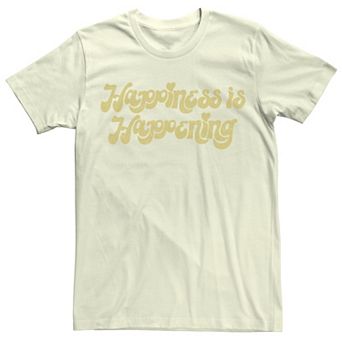 Juniors' "Happiness Is Happening" Boyfriend Tee