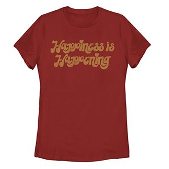 Juniors' "Happiness Is Happening" Tee