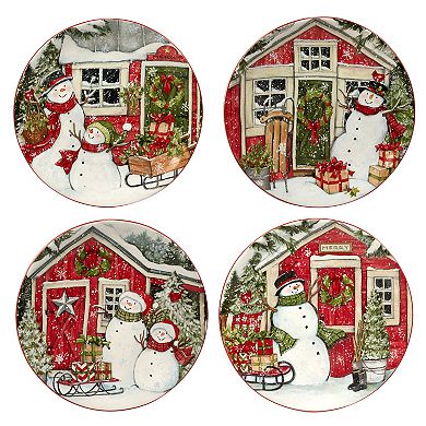 Certified International Snowman's Farmhouse 16-pc. Dinnerware Set
