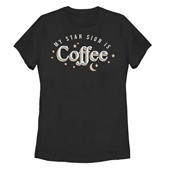 Juniors' "My Star Sign Is Coffee" Tee