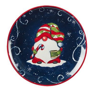 Certified International Holiday Magic Gnomes 4-pc. Dessert Plate Set