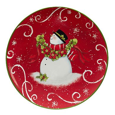 Certified International Holiday Magic Santa 4-pc. Dessert Plate Set