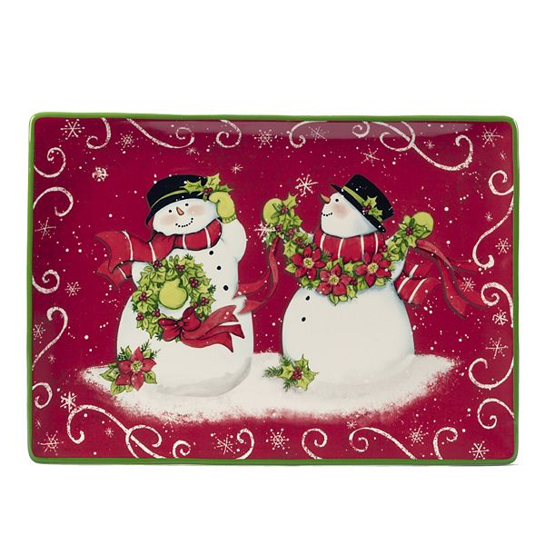 Red Santa Platter