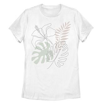Juniors' Tropical Outline Tee