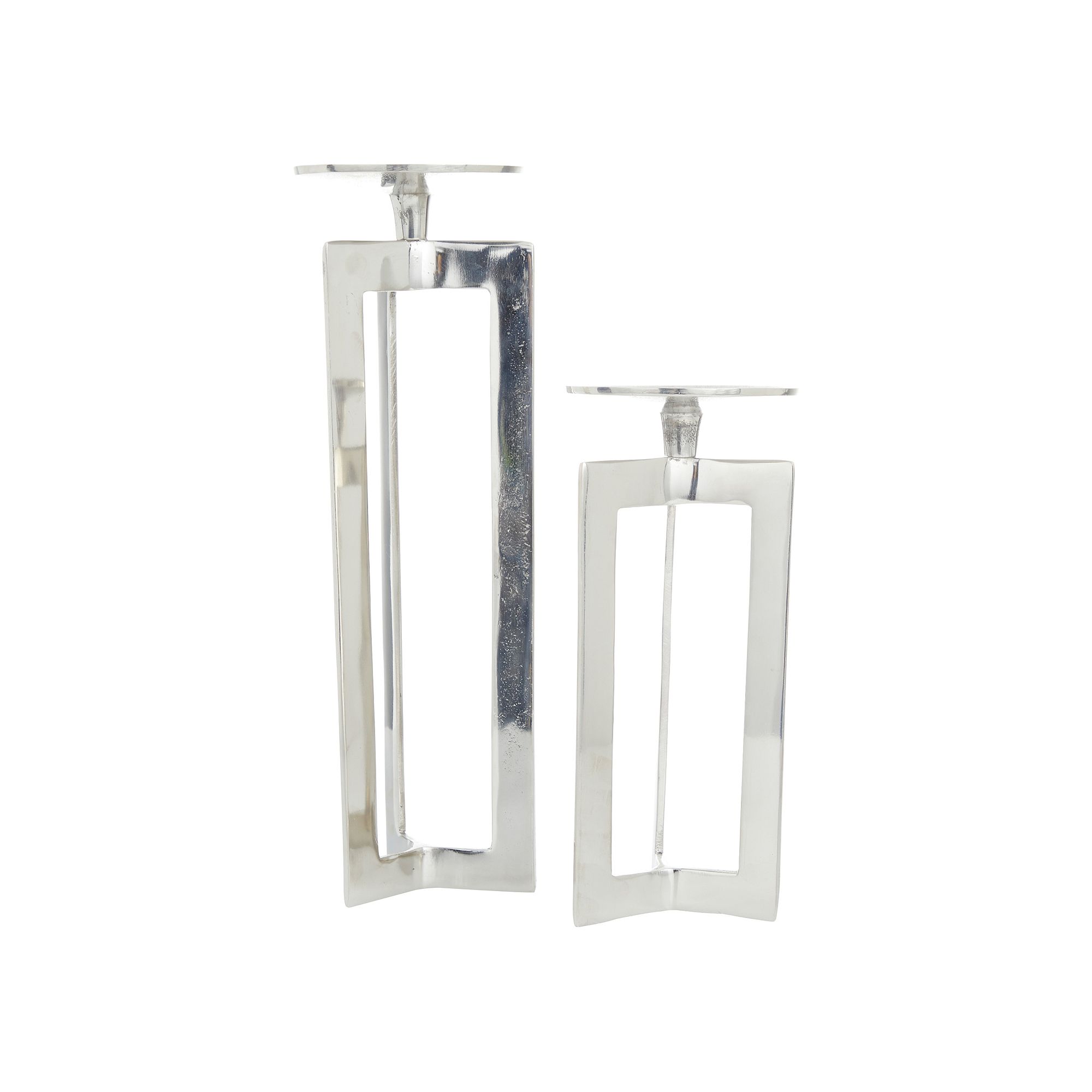 CosmoLiving Cosmopolitan Candle Holder, Gray