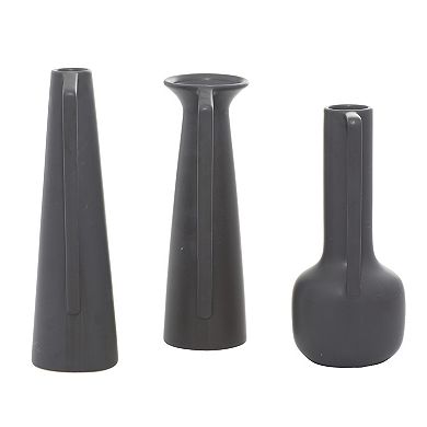 CosmoLiving by Cosmopolitan Matte Finish Vase Table Decor 3-piece Set