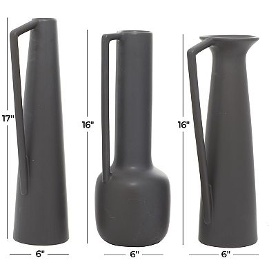 CosmoLiving by Cosmopolitan Matte Finish Vase Floor Decor 3-piece Set