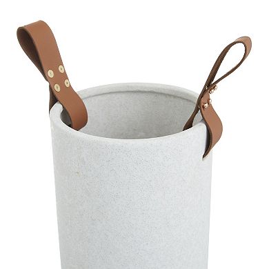 CosmoLiving by Cosmopolitan Brown Strap Handle Vase 2-piece Set