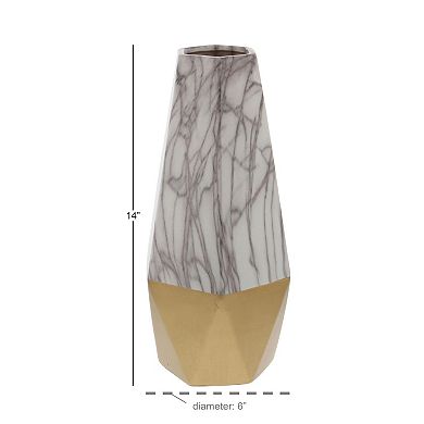 CosmoLiving by Cosmopolitan Two Tone Vase Floor Decor
