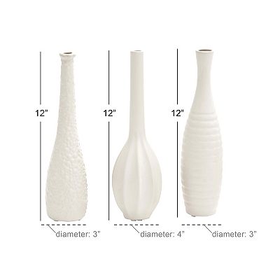 CosmoLiving by Cosmopolitan Tapered Vase Table Decor 3-piece Set