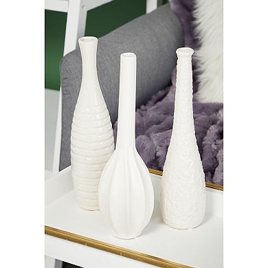 CosmoLiving by Cosmopolitan Tapered Vase Table Decor 3-piece Set