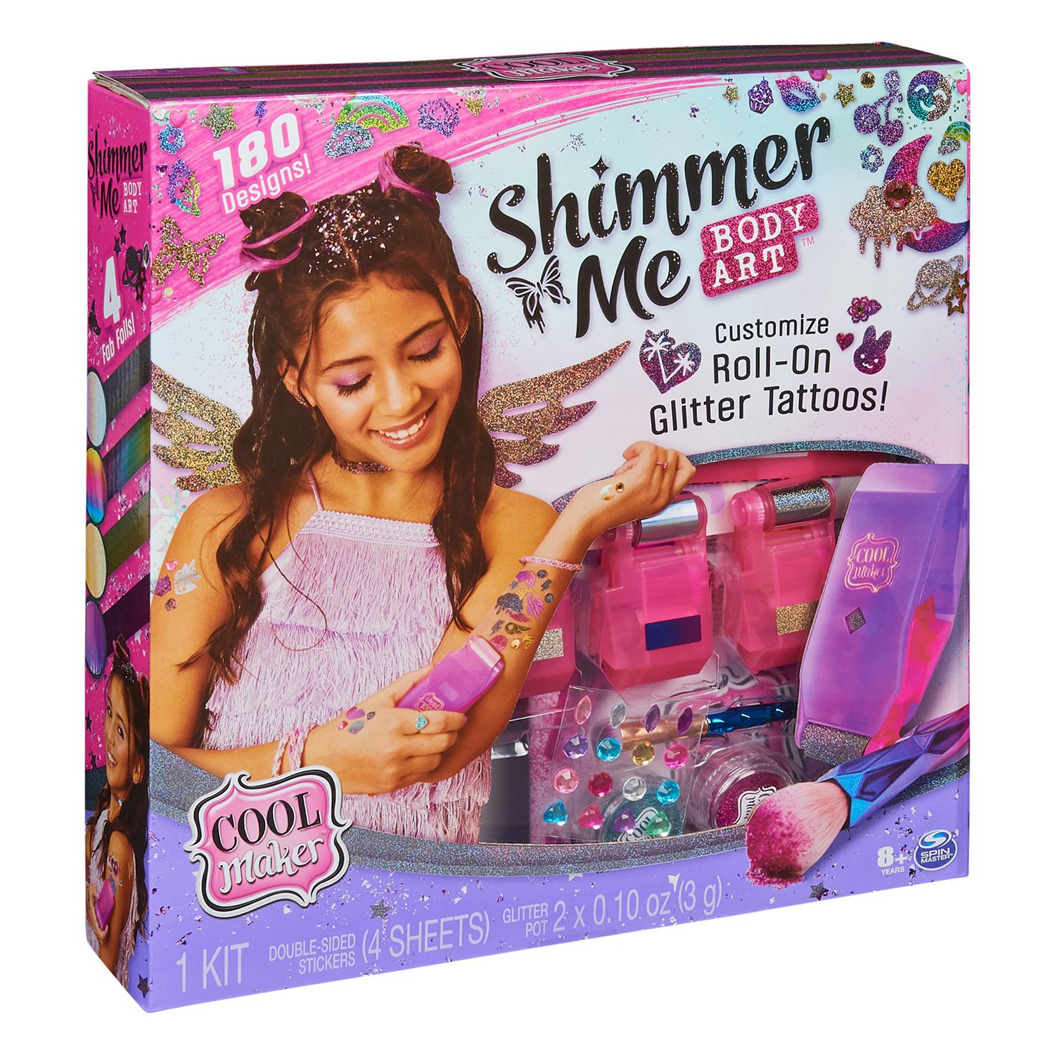 Spin Master Cool Maker Shimmer Me Body Art With Roller