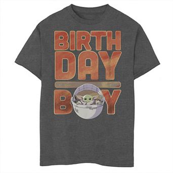 Boys 8-20 Star Wars: The Mandalorian Birthday Boy Portrait Graphic Tee