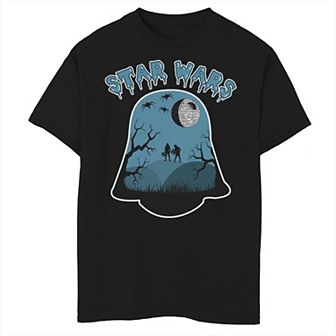 Boys 8-20 Star Wars Death Star Darth Vader Helmet Zombie Graphic Tee